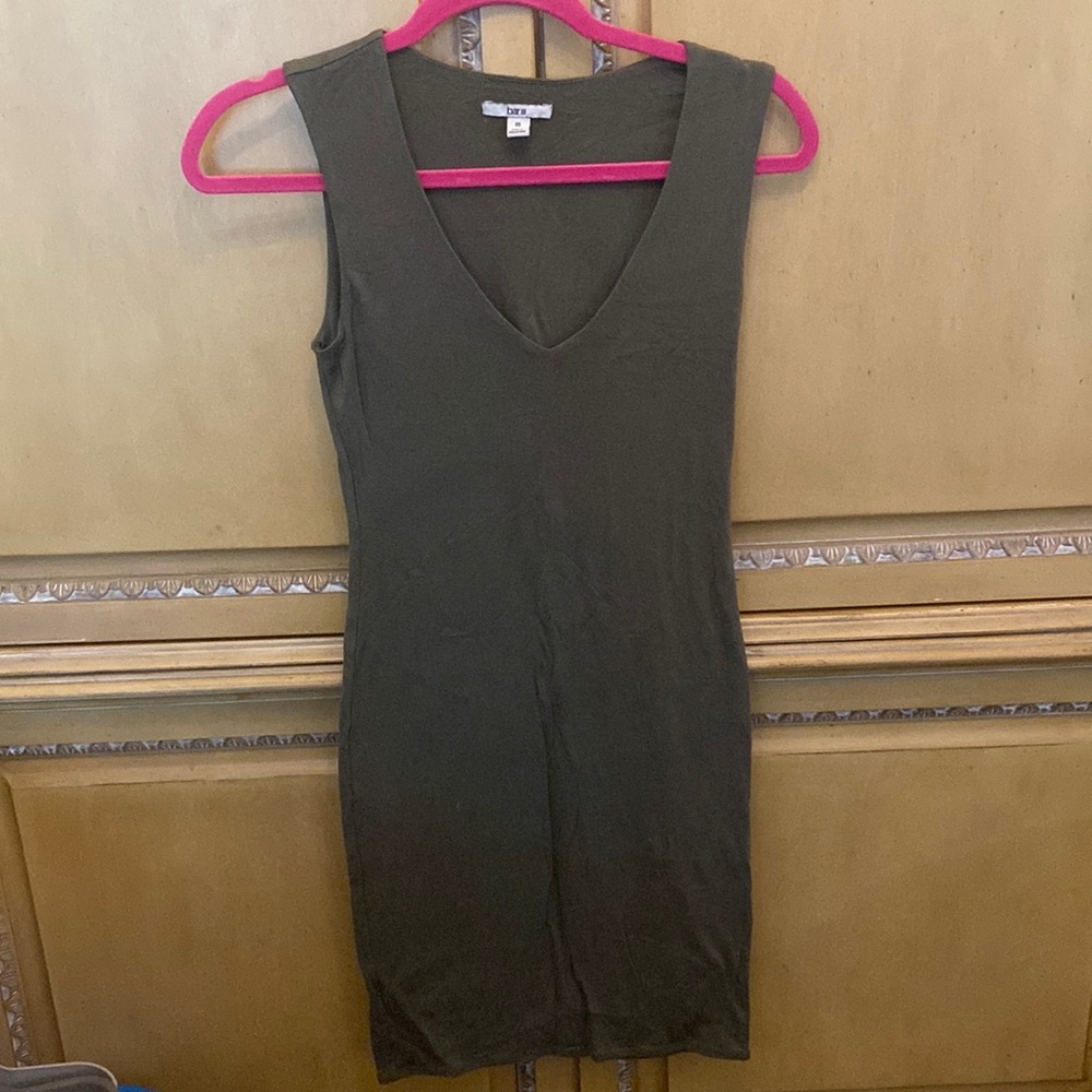 Olive green dress